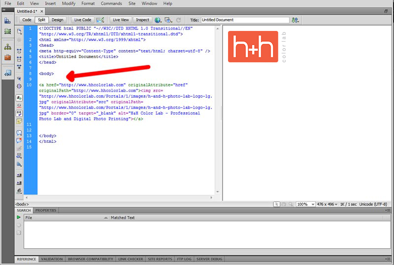 Dreamweaver - Text Editor