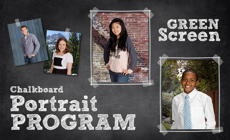 Chalkboard Portrait Program - Green Screen