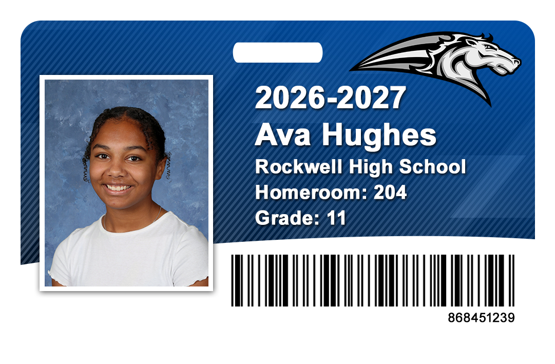 Single PVC ID card