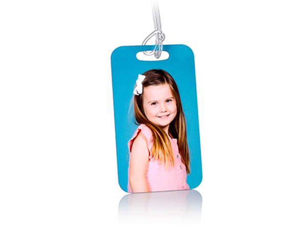 2-Sided Metal Bag Tags