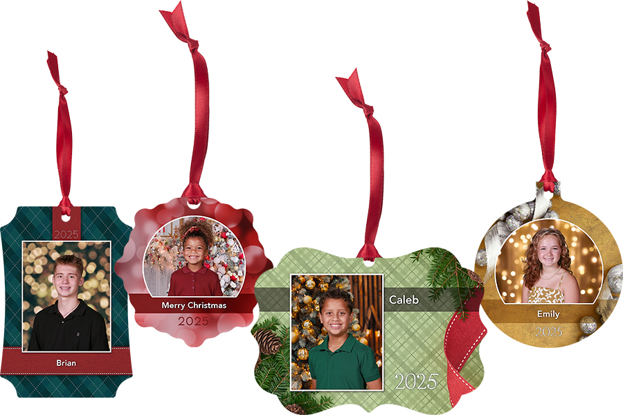1-Sided Metal Ornaments