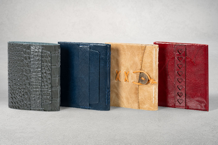 mini leather wrap albums