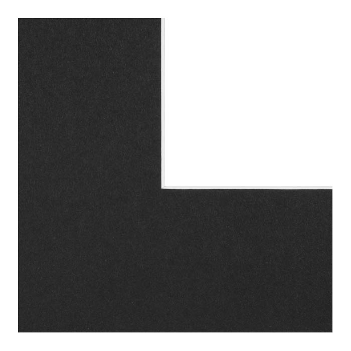 Black mat, White core