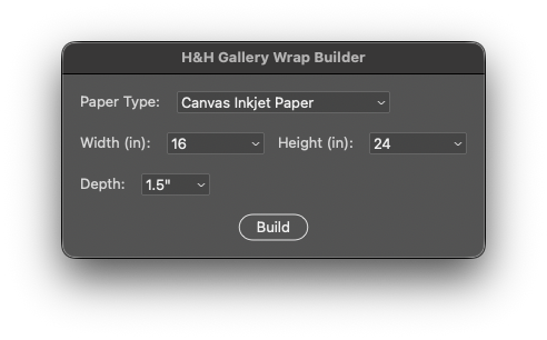 Gallery wrap builder screenshot