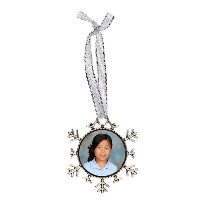 Silver Snowflake Ornament